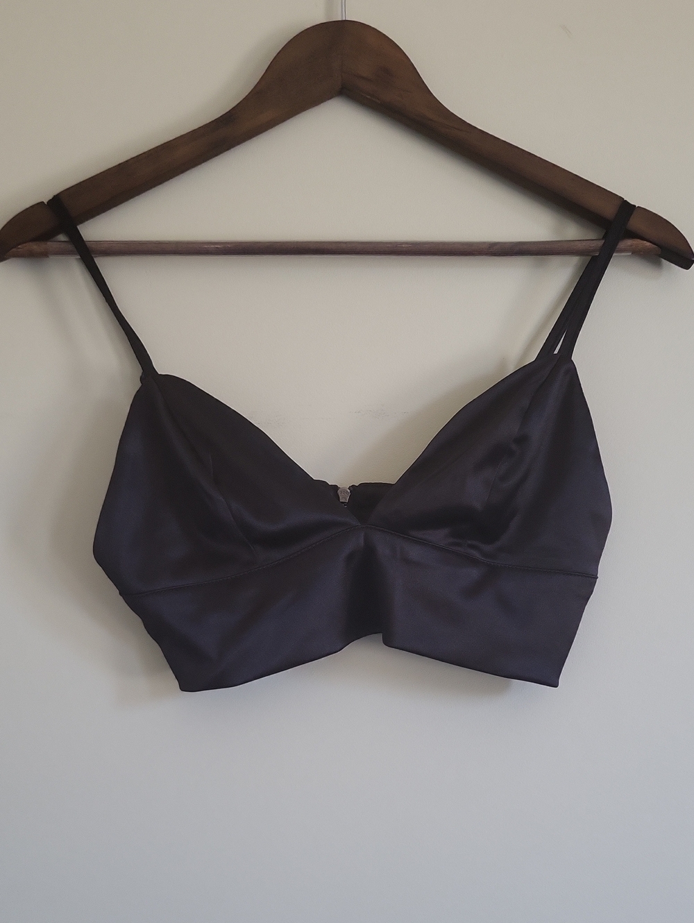 Black Satin Bralette